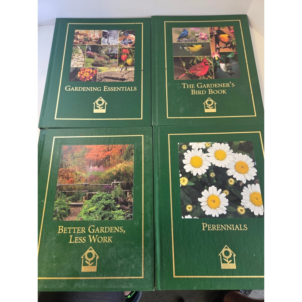 National Home Gardening Club Book Set Gardening Essentials Perennials 4 Volumes